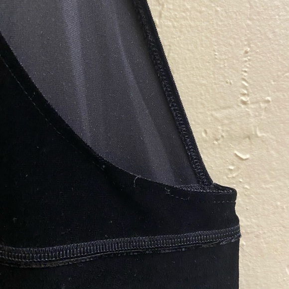 Vtg 90s Carol Anderson Velvet Jumper Dress Overalls Skirtalls Long Modest MP - Picture 6 of 8